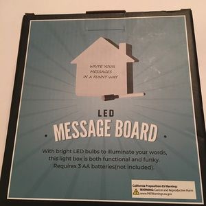 2X Original Fun Workshop Erasable LED Light Up Message Writing Board Illuminate